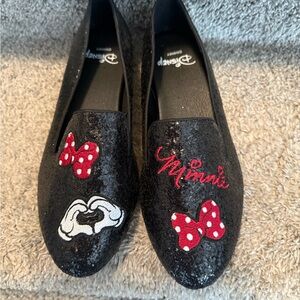 Disney Black Sequin Minnie Mouse Flats